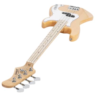 Glarry GP II Electric Bass Guitar with Wilkinson Pickup, Warwick Bass Strings, Bone Nut 2020s Burlyw image 4