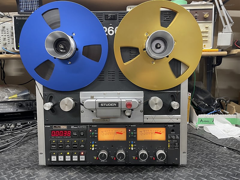 STUDER A810 1/2 track 10.5 reel to reel tape deck SERVICED! 3