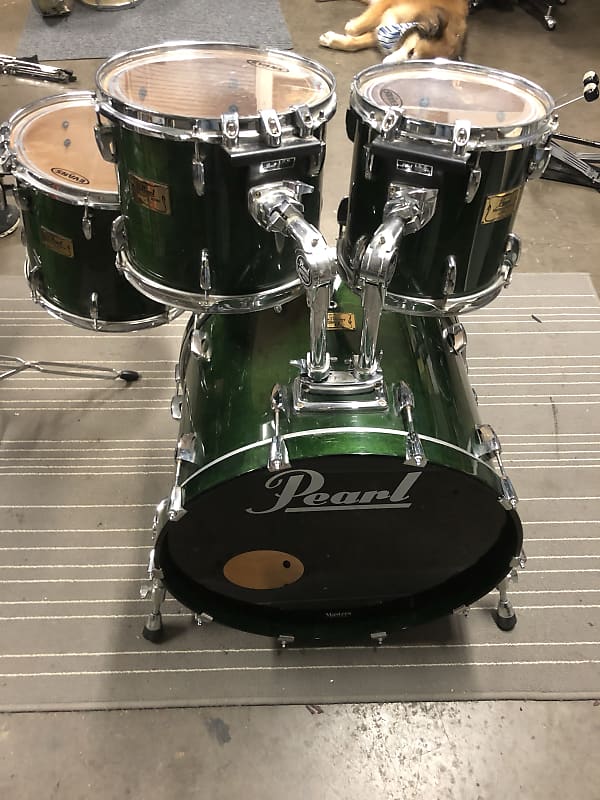 Pearl Master Custom Extra Maple Shells  Emerald Green