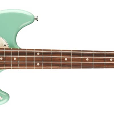 Fender Vintera '60s Mustang Short-Scale Bass Guitar, Sea Foam Green w/ Gig Bag image 2