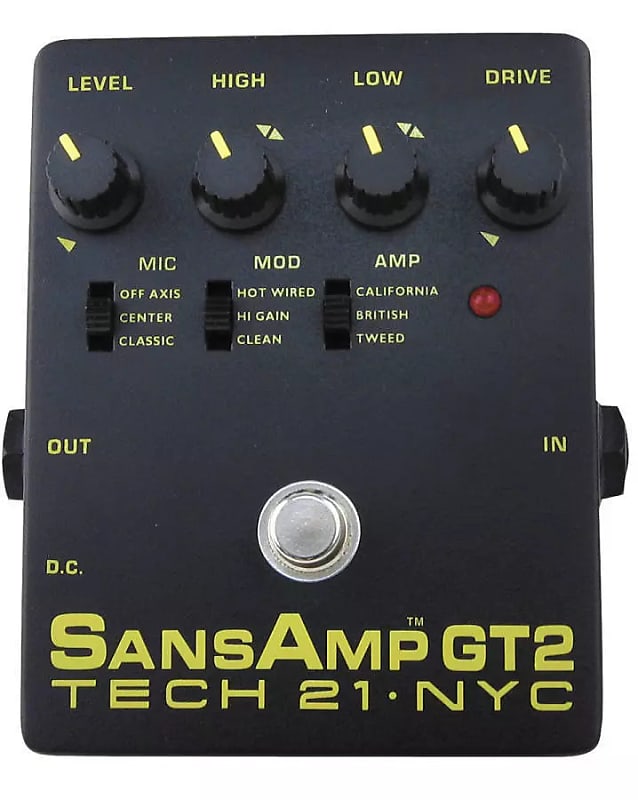 美品 1999年購入 TECH21 ( テック21 ) Sansamp GT2 Tech 21 SansAmp GT2 Tube Amp Emulation Pedal | Reverb Canada