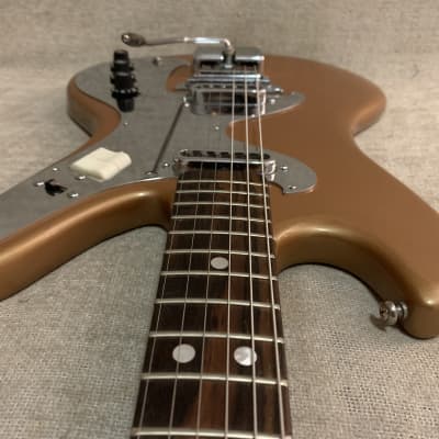 Vintage 1960’s JVC Victor Nivico Astrotone Unitone Model EG-35 Surf Guitar Gold Finish MIJ Japan Teisco Clean! image 5