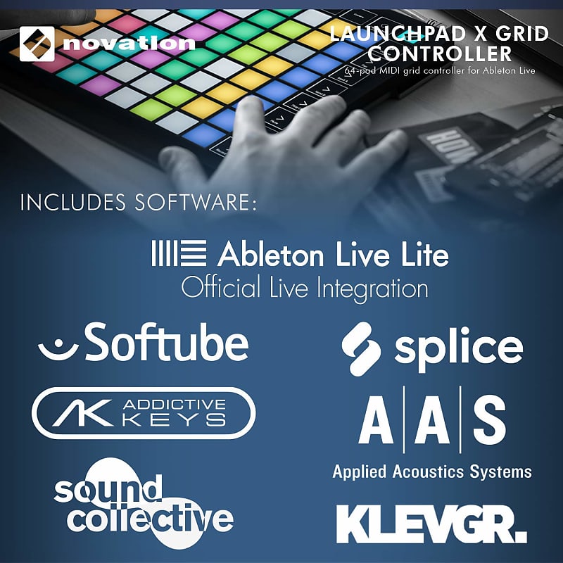 Novation Launchpad X Ableton Live 8x8 64 Backlit RGB Pads Grid