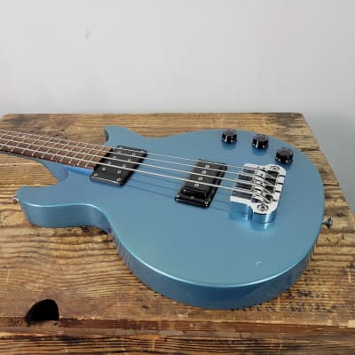 2011 Gibson Les Paul Junior DC Bass - Pelham Blue Modified image 7