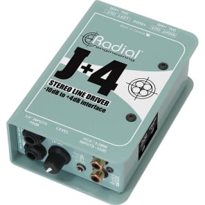 Radial J+4 Stereo Line Driver DI Box