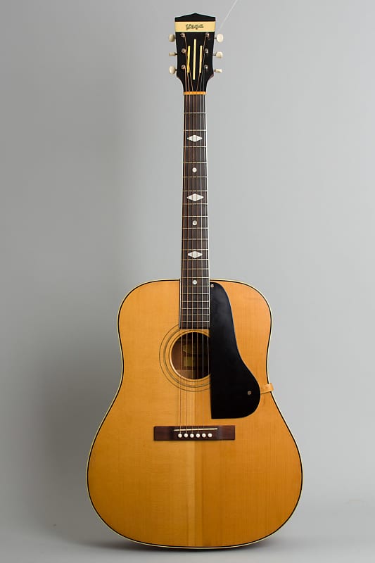 Vega  Profundo Flat Top Acoustic Guitar (1940s), ser. #39840, black hard shell case. image 1