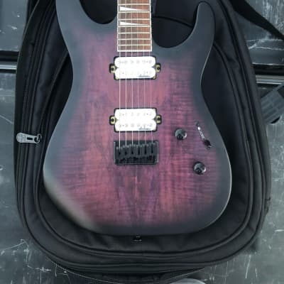 Jackson X Series Soloist SLX HT Spalted Maple Transparent Purple Burst Guitar image 7