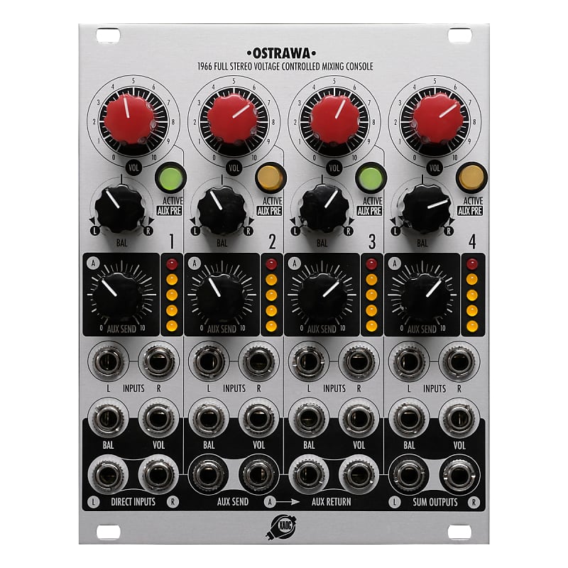 Xaoc Devices Ostrawa Eurorack Stereo Mixer Module Reverb