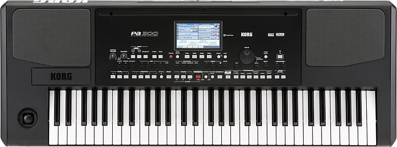Korg PA300 61-Key Professional Arranger Keyboard with Color TouchView Display image 1