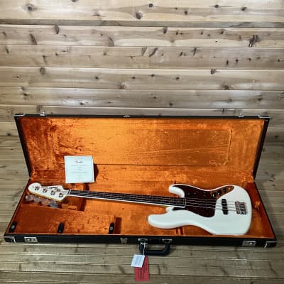Fender American Vintage II 1966 Jazz Bass 4-String Electric Bass Guitar - Olympic White image 7