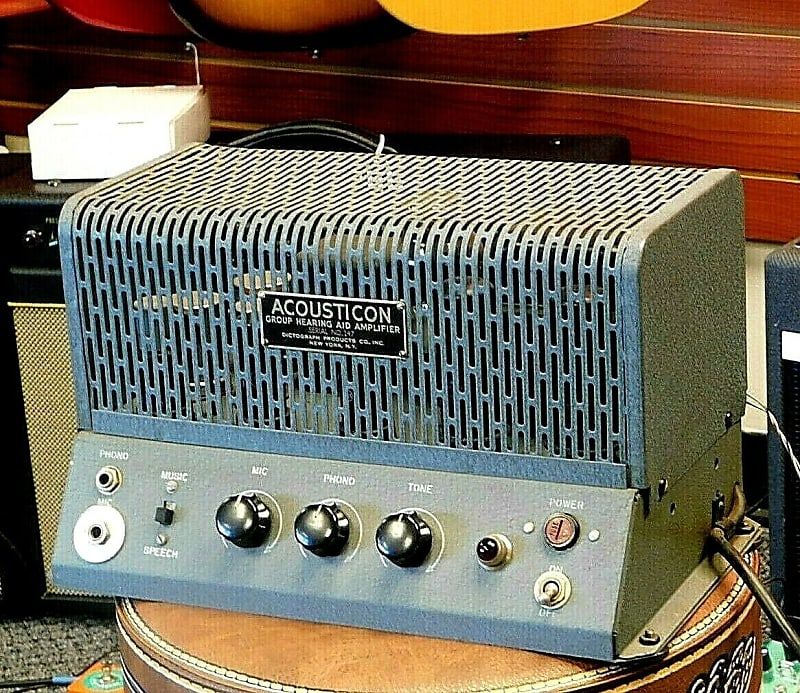 RCA MI-12222-A Acousticon 15 Watt TUBE Amp For Guitar, Harp Vintage 1940's