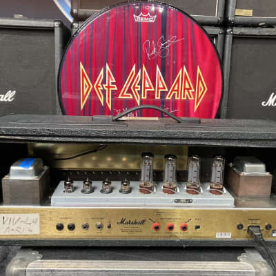 Marshall Vivian Campbell's, Def Leppard JCM 2000 DSL 100 Dual Super Lead 2-Channel 100-Watt Guitar Head (VC #5025) 1990s, Plus Tour Artifacts and Def Leppard Union Jack Tank! image 15