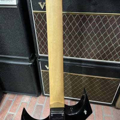 B.C. Rich Tribal Warlock Black White image 10