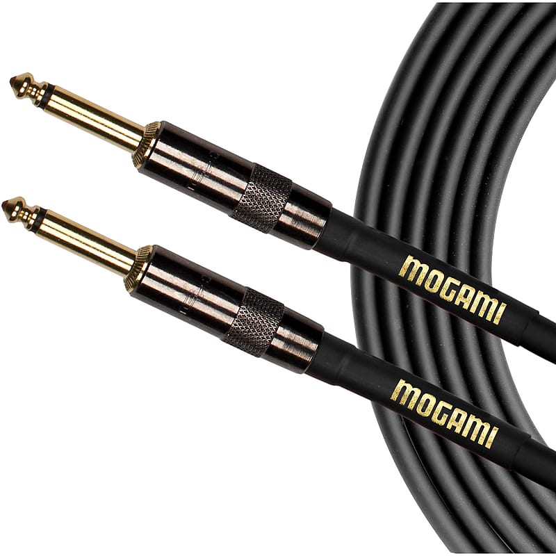 Mint Mogami Gold Speaker Amp Interconnect Cable 1/4" TS to Same Straight 15 ft image 1