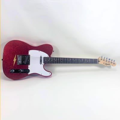 Squier by Fender  Telecaster  Glitter Sparkle Red image 1