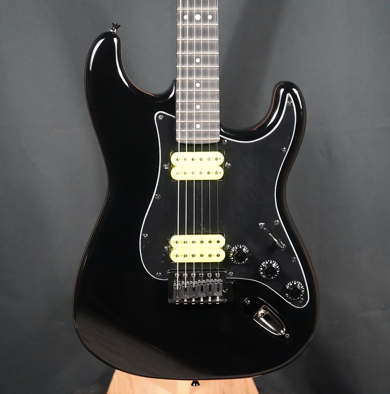 Eklein/Flaxwood Black Stratocaster Guitar image 1