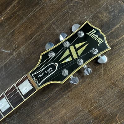 1990s Burny John Sykes Les Paul Custom Electric Guitar MIJ image 9