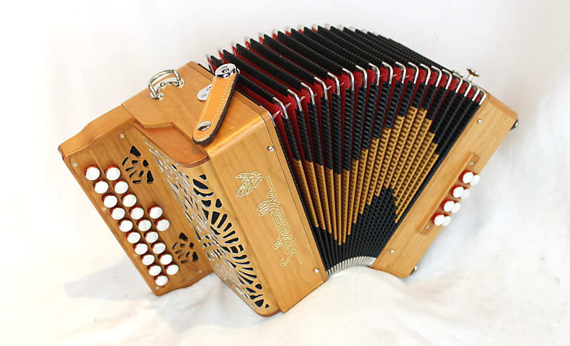 NEW Cherry Saltarelle Selkie Diatonic Button Accordion AD MM | Reverb