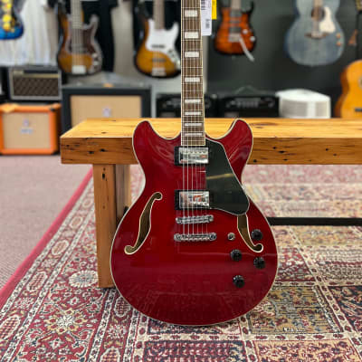 Ibanez Ibanez AS73TCD Semi-Hollowbody Electric Guitar - Transparent Cherry Red for sale