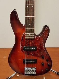 Ibanez TR Expressionist 5 String Bass 1997 Cherry Burst