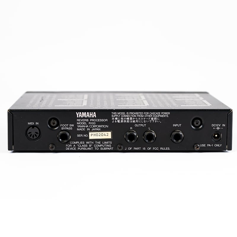 Yamaha R100 Reverb Processor Half Rack with Power Supply