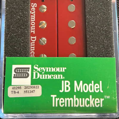 Seymour Duncan JB Model TB-4 Bridge Trembucker Pickup - Red/Black 