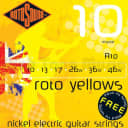 Rotosound Roto Yellow Electric Guitar Strings 10-46 Regular