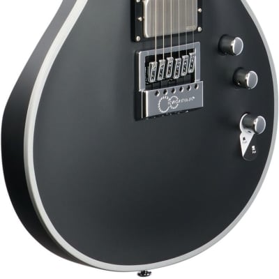 ESP LTD EC-1000 EverTune BB Electric Guitar, Black Satin image 8