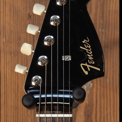 Fender Custom Shop '64 Mustang, NOS Black w/ Fire Mist Gold Racing Stripe image 5