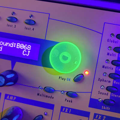 Waldorf Q / Micro Q Kb & Rack - Novelty Colored UV Neon Rotary Encoder Knob