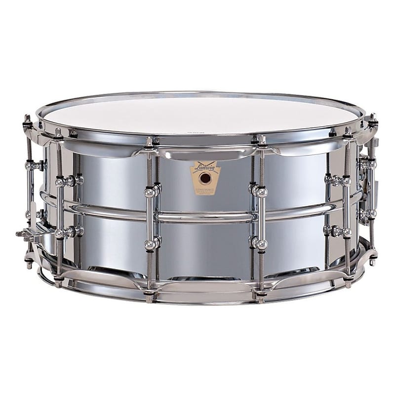 Ludwig LM402T Supraphonic 6.5x14" Aluminum Snare Drum with Tube Lugs image 2