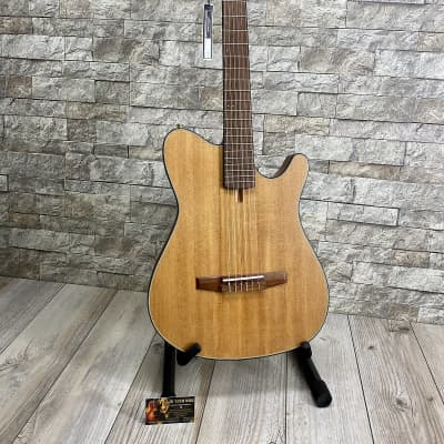 Ibanez #FRH10NNTF - Thinline Nylon Acoustic Electric Guitar, Natural image 2