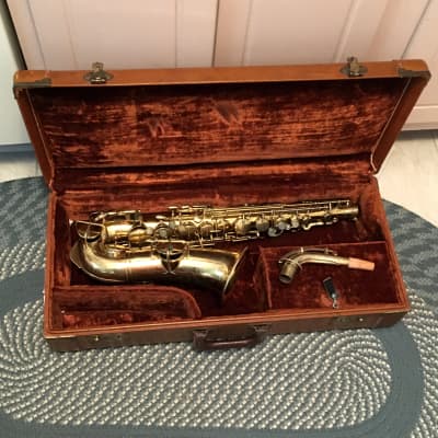 MARTIN ? ELKHART BAND CO. GOLD PLATE DELUXE ENGRAVING 1927 PLAY READY ALTO  SAX SAXOPHONE image 7