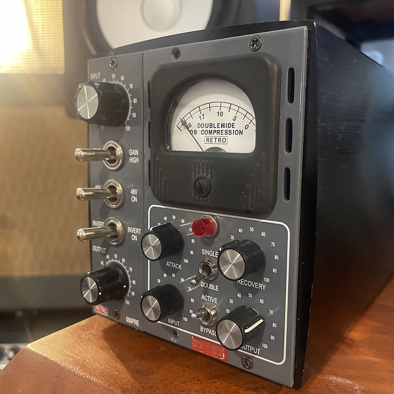 Retro Instruments Doublewide 500 Series Tube Compressor Module