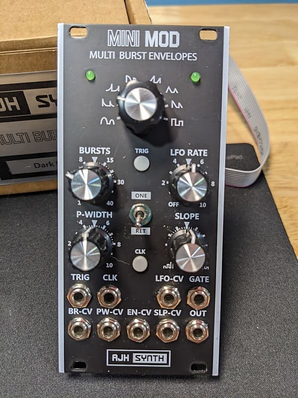 AJH Synth Mini Mod Multi Burst Envelopes Black Reverb