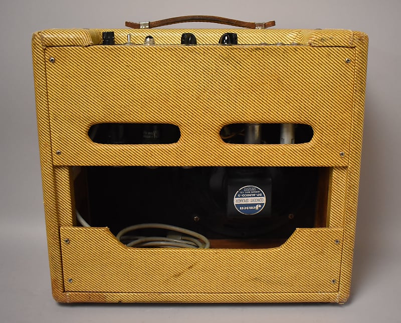 1957 Fender 5F10 Harvard 1x10" Combo Amplifier Tweed Pre-CBS w/Cover image 5