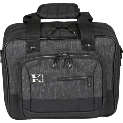 Kaces KB1210 Luxe Series Charcoal/Black Keyboard/Gear Bag (12.5 x 10.5 x 3.5) image 2