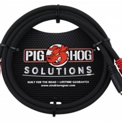 Pig Hog Solutions - 6ft RCA-RCA Dual Cable, PD-RCA06 image 1