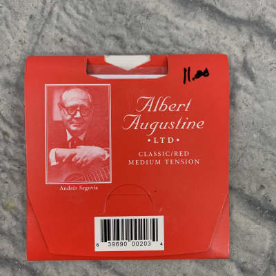 Albert Augustine Classic Red Label Acoustic Guitar Strings - Medium Tension image 2