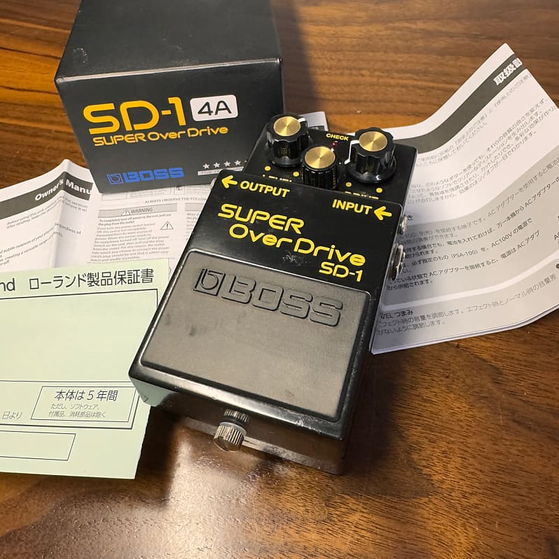 Boss SD-1 4A 40th Anniversary w/Box and Paperwork | Reverb