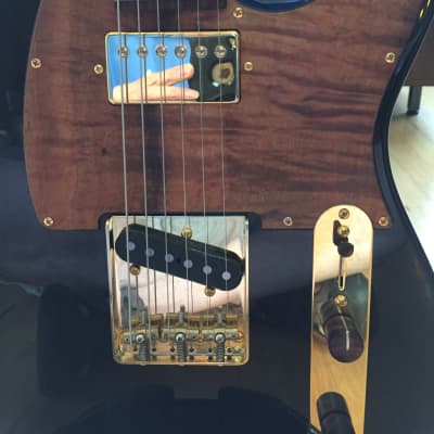 Suhr Classic T  Custom Trans Black with Koa and Gold Accents image 13