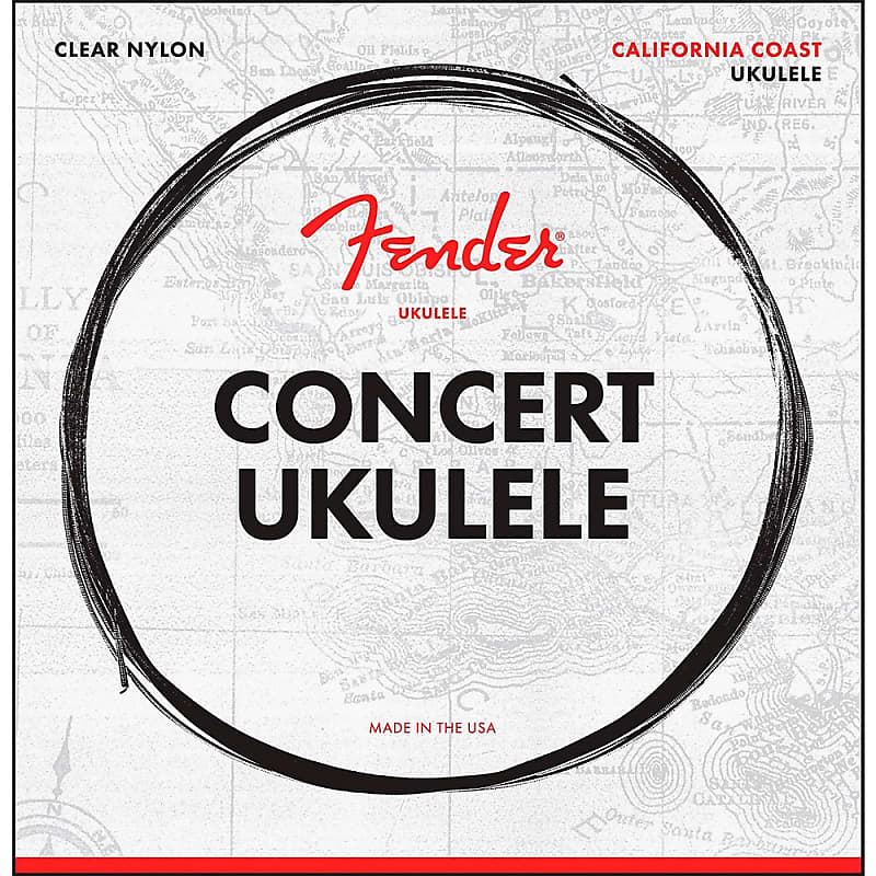 Fender California Coast Series Ukulele Strings Concert image 1