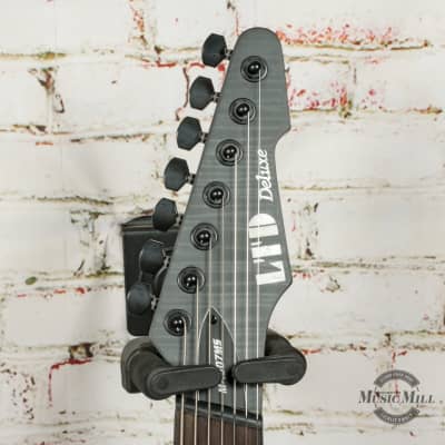 LTD by ESP M-1007 Multi-Scale - See Thru Black Satin Electric Guitar x0965 image 5