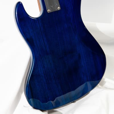 Bacchus Global WL5-ASH/RSM 5 String Jazz Bass Blue Flame Roasted Maple Amazing Neck image 8