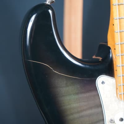 Fender Japanese Stratocaster 1992-1993 Green Foto Flame image 8