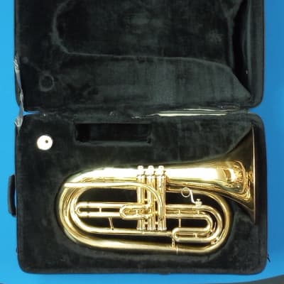 Castle Band Instruments Bb Marching Baritone Horn [CMB-LJTL-L - Brass Lacquer] image 15