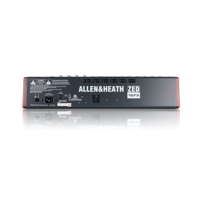 Allen & Heath ZED-16FX 10 Mono Mic/Line + Stereo, USB I/O 4 Aux Sends image 3