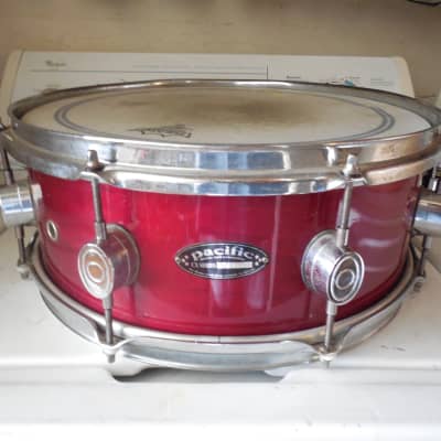 DW Pacific CX Snare Drum 5x14" Wine Color Wood Shelled FREE USA SHIPPING image 1