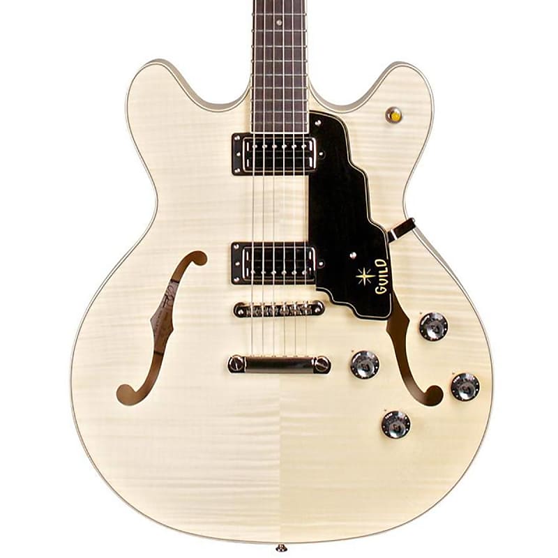 Guild Starfire IV ST Semi-Hollow Body Electric Guitar (Natural) image 1