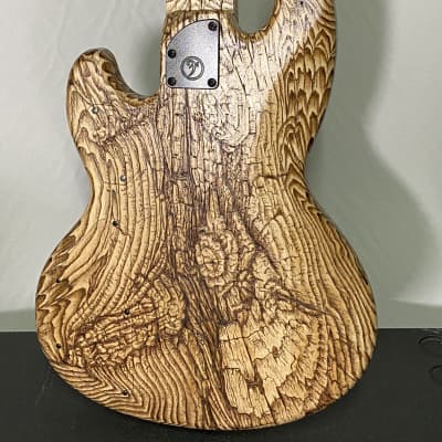 Short Scale bass Form Factor Audio Wombat Pyrographic 5-String Bass image 8